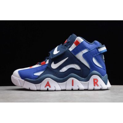 Nike Air Barrage Mid Qs Beyaz / Kırmızı / Mavi Koşu Ayakkabısı Türkiye - UXLU0A4I